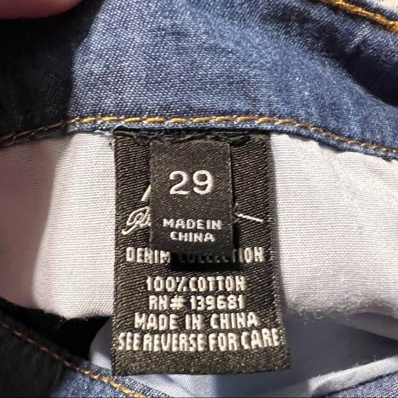 ABS ALLEN SCHWARTZ *NWT* 100% COTTON A-LINE DENIM BUTTON DOWN SKIRT SIZE 29 - Picture 8 of 16